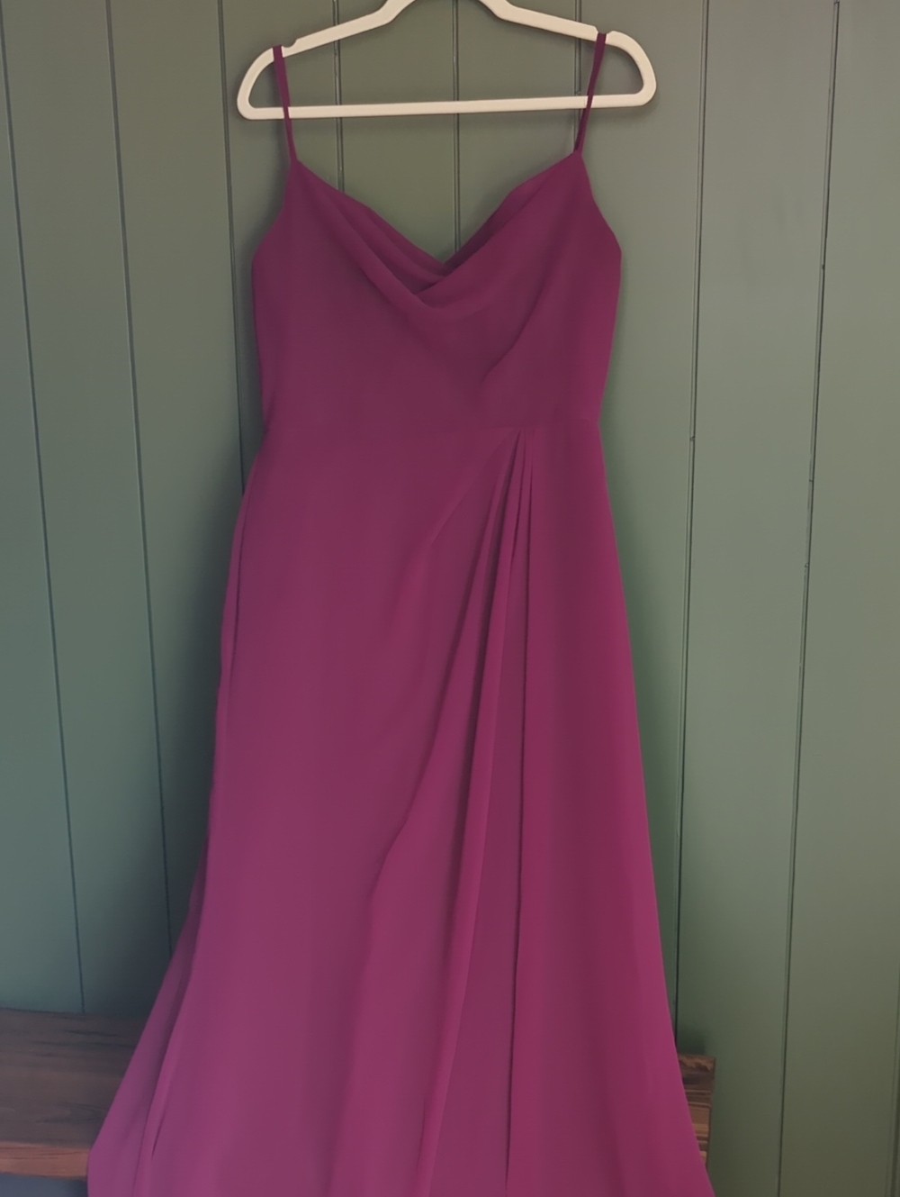 Hailey Paige Fuchsia Maxi Gown